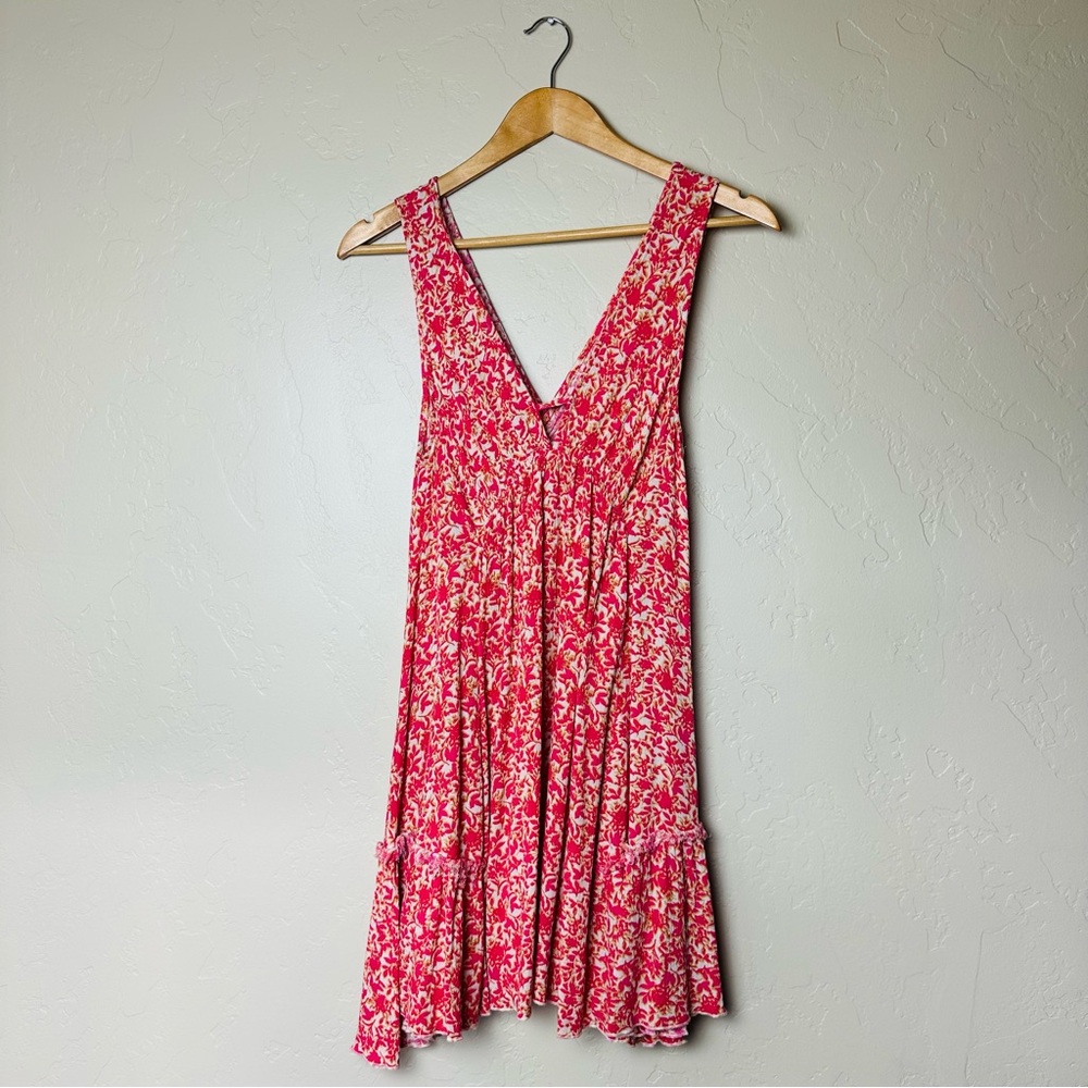 Millibon Women’s Floral V Neck Tank Dress Size Medium
